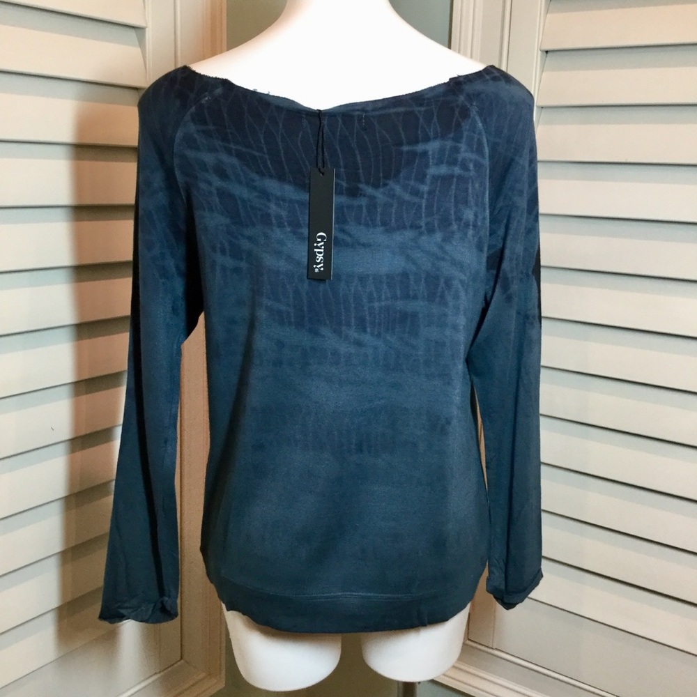 NWT, Off Shoulder Tie Dye Tee, Medium - Picture 5 of 8